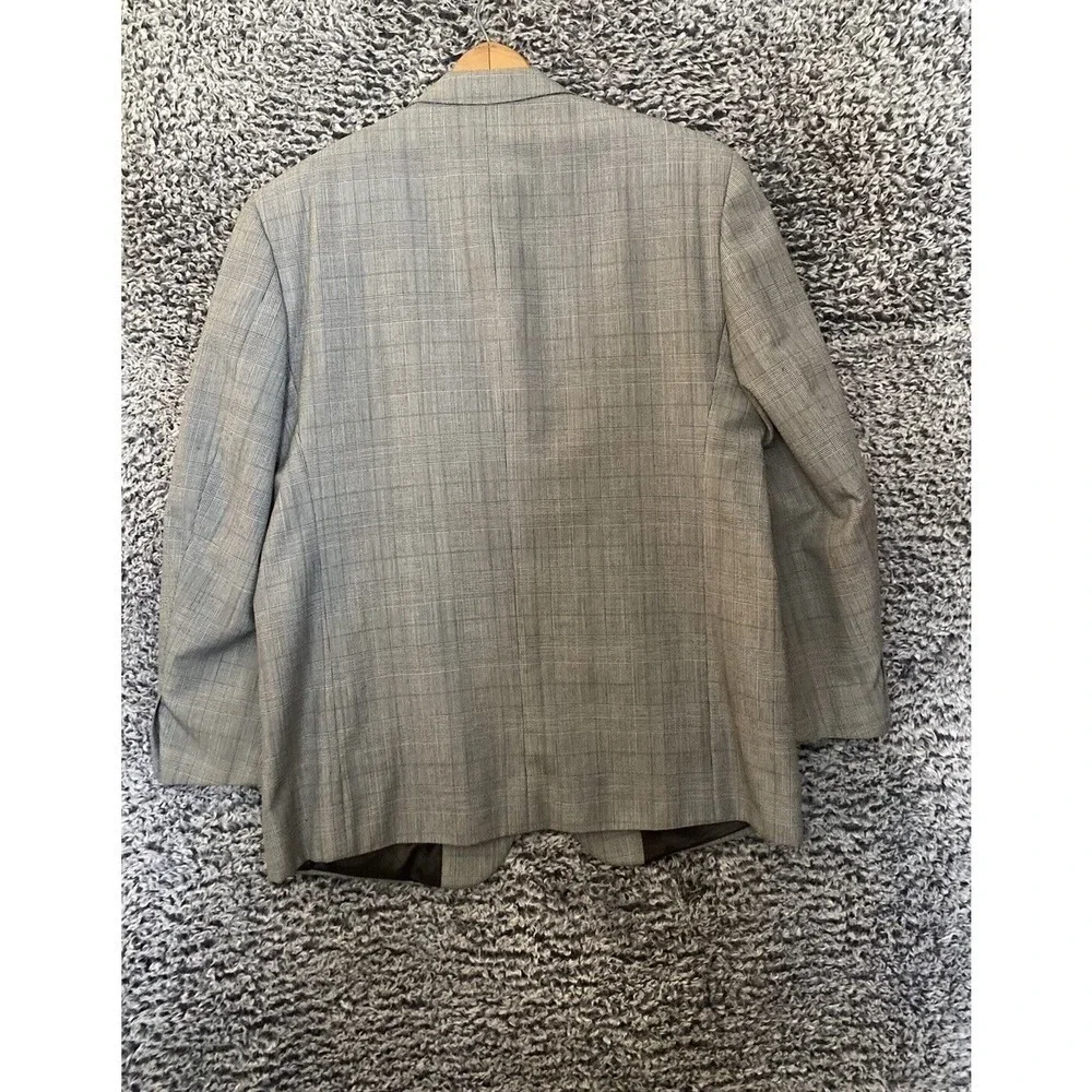 Men's HARDY AMIES Plaid color 44R Blazer Jacket Sport coat 3 Buttons